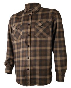 Chemise Polaire Carreaux Treeland Marron