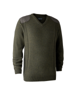 Pull De Chasse Col V Deerhunter Sheffield Green Melange