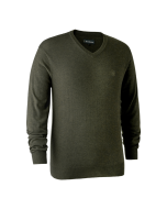 Pull De Chasse Col V Deerhunter Kingston Green Melange