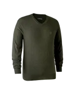Pull De Chasse Col V Deerhunter Kingston Green Melange