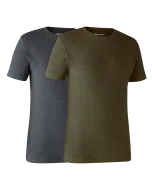 Lot De 2 Tee Shirt Deerhunter Adventure Green Melange