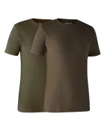 Lot De 2 Tee Shirt Deerhunter Adventure Green/Brown