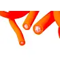 Longe Synthétique Orange Fluo Ronde 10 Mètres-3