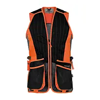 Gilet Ball Trap Percussion Noir Et Orange