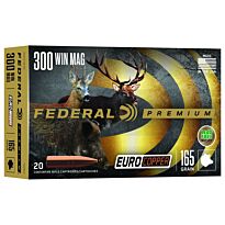 Cartouches Federal Premium Euro Copper Calibre 300 Win Mag 165 Grains