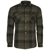 Chemise Classique en Laine Mélangée Kaki/Noir Canada 2.0 Pinewood