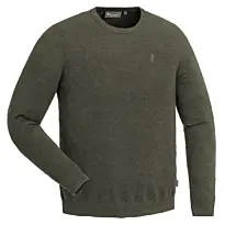 Pull Col Rond Coton Kaki Värnamo Pinewood