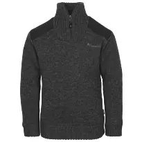 Pull Col Montant pour Enfant Gris Ouragan Pinewood