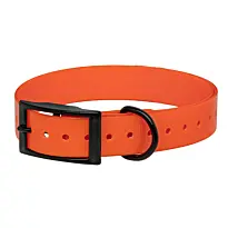 Collier Biothane Orange Biogold Hi-Flex Sangle Polyuréthane Extrudé 650x25x2mm