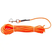 Longe Synthétique Orange Fluo Ronde 10 Mètres