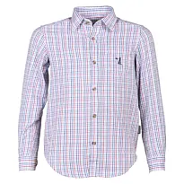 Chemise Enfant Percussion Petits Carreaux Rouge