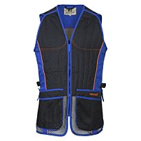 Gilet Ball Trap Noir Et Bleu Percussion-1