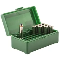 Boîte Megaline de Rangement 50 Munitions Calibre 357 Magnum