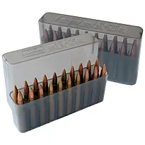 Boîte de Rangement pour 20 Balles de Chasse Calibre 300Win Mag, 7mm Rem Mag