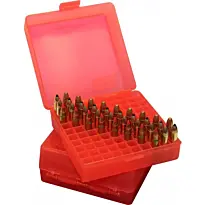 Boîte de Rangement pour 100 Munitions Calibre 22 Mag et 17HMR