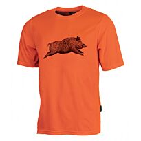 Tee-Shirt Treeland Femme Orange Sanglier