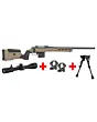 Pack Carabine Mossberg Patriot LR Tactical 308 Win RTI 6-24x50 Bipied Harris-1