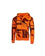 Sweat Capuche Zippé Camouflage Orange Treeland