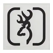 Badge Browning Blanc