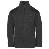 Pull Col Montant pour Enfant Gris Ouragan Pinewood