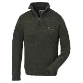 Pull Tricotée Demi-Zip Kaki pour Femme Hurricane Pinewood