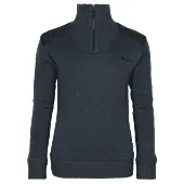 Pull Tricotée Demi-Zip Marine pour Femme Hurricane Pinewood
