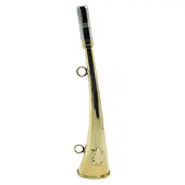 Corne D'appel Laiton Décor Sanglier 25 cm