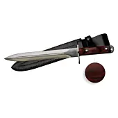 Dague De Chasse 25 cm Manche Bois Avec Etuis