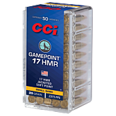 Balles CCI Calibre 17HMR Gamepoint 20 Grains 