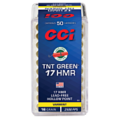 Balles CCI Calibre 17HMR TNT 17 Grains 