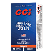 Balles CCI Calibre 22LR Quiet-22 Semi Auto 45 grains 