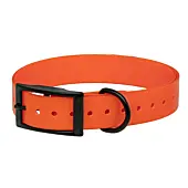 Collier Biothane Orange Biogold Hi-Flex Sangle Polyuréthane Extrudé 650x25x2mm