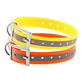 Collier Pour Chien Country Polyurethane Avec Bande Reflechissante-1