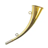 Corne Elless Plate En Laiton Poli