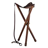 Siège Country Trépied Pliant Bois Luxe-1