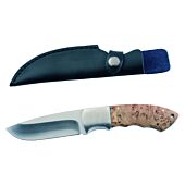 Couteau de Chasse à Découper Manche Ronce Lame 10cm Januel
