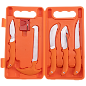 Mallette de Découpe Gibier 6 Pieces -5 Couteaux/1 Affuteur Januel