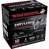 Cartouche Winchester Drylock Acier Nickelé Calibre 12/76