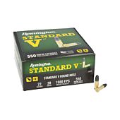 Balles Remington Calibre 22Lr Standard V 38Gr Hp-1