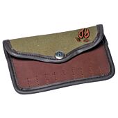 Pochette à Balles Garon 10 Tubes Cuir Broderie Sanglier Januel
