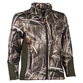 Sweat Zippé de Chasse Enfant Percussion Camo Roseau
